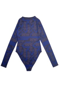 Exclusive custom-made long-sleeved round neck cheerleading uniforms Personally designed women's one-piece printed cheerleading uniforms Cheerleading uniform center CH208 front view